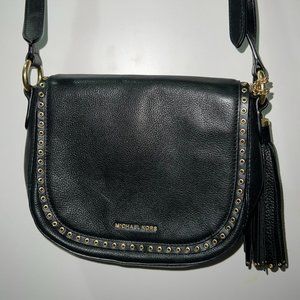 Michael Kors Black and Gold Crossbody Purse